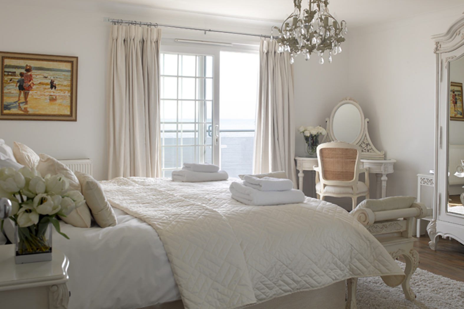 french_vanilla_bedroom_suite Luxury Beach House Rental